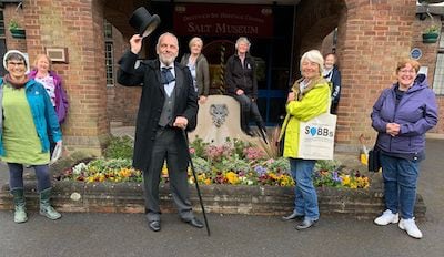 The team outside the Droitwich Heritage Centre