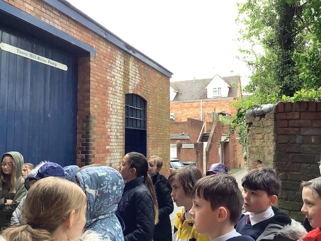 Year 5 visiting the Tower Hill Brine Pump