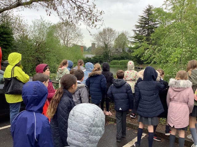 Year 5 inspecting the brine